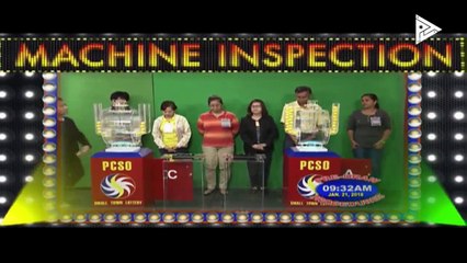 PCSO 11 AM Lotto Draw, January 21, 2018