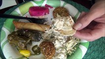 ASMR: Lebanese Vegetarian Plate | Falafel | Hummus | Eating Sounds