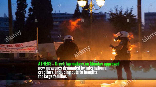 Greece Adopts New Austerity Measures to Placate Creditors