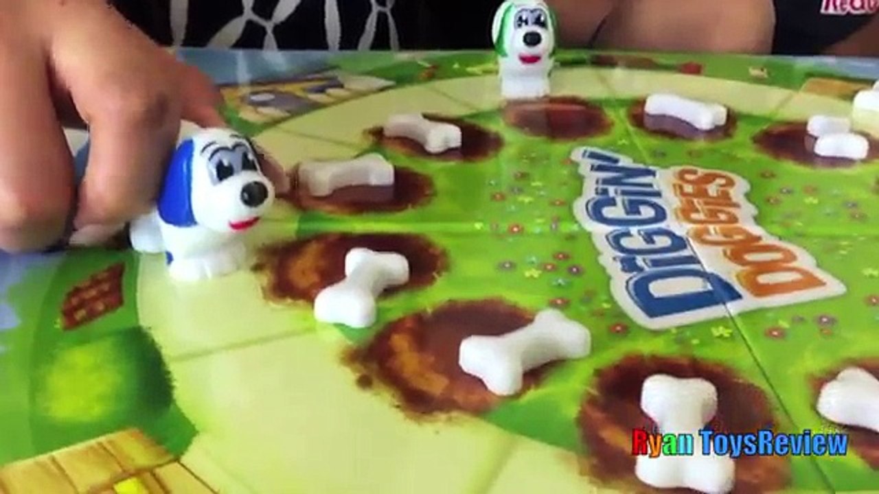 Diggin Doggies Family Fun Game For Kids Egg Surprise Toy Batman vs Superman Ryan ToysRevie