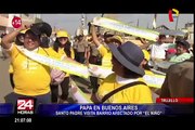 Trujillo: Papa Francisco visitó barrio afectado por fenómeno del Niño Costero