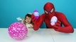 Egg Surprise Challenge Balloons with Spider man and Sweet Baby - Balloons Surprise