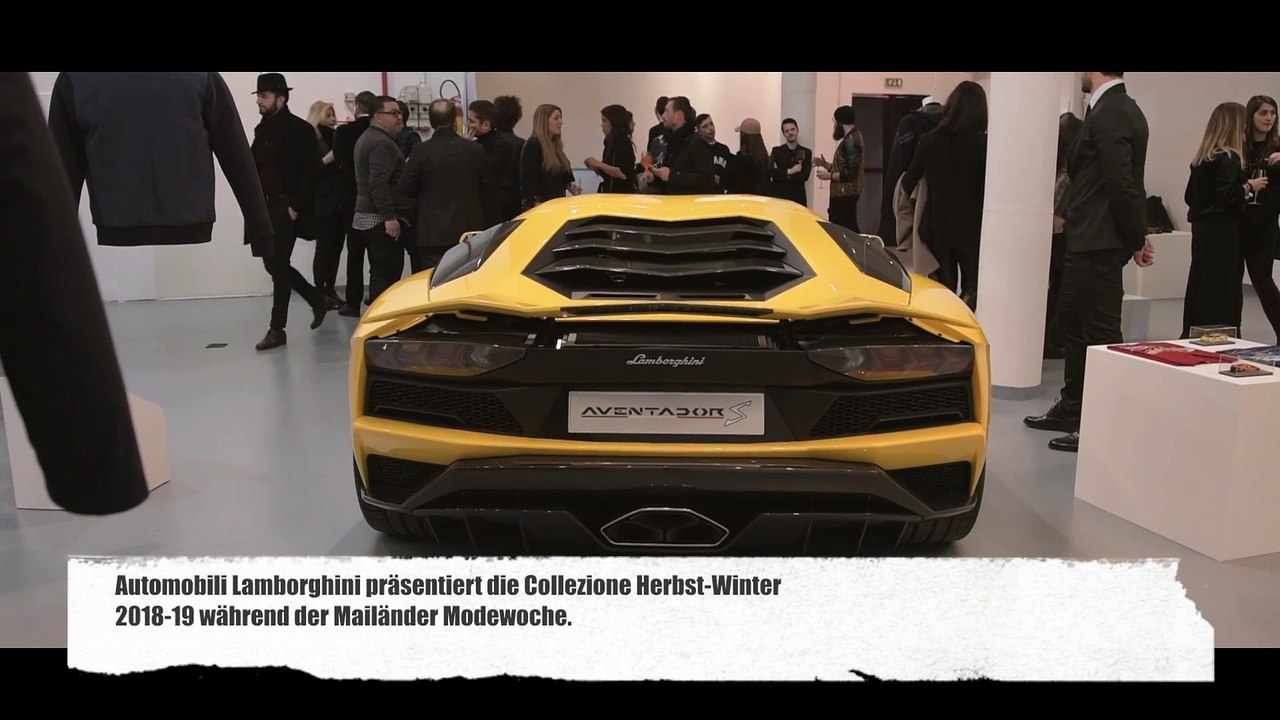 Collezione Automobili Lamborghini auf der Mailänder Modewoche 2018