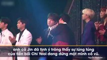 Hành động đẹp của Jin (BTS) với tiền bối Hwang Chi Yeol được fan Kpop khen ngợi hết nấc