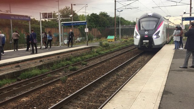 B 85000 ( Coradia Liner) - Intercités ligne de Paris-Est à Mulhouse-Ville - Gare de Val-de-Fontenay