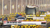 N. Korean delegates arrive in Seoul for pre-Olympics inspection