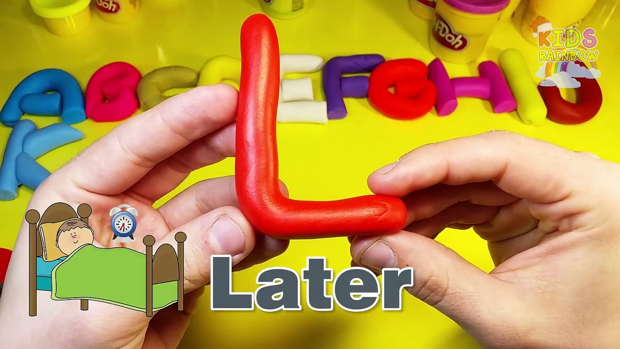 ABCDE Clay Games ABCD Song ABC Play Doh Alphabet English Infant ...