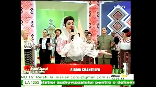 Sirma Granzulea - Mandru busuioc (Seara buna, dragi romani! - ETNO TV - 12.03.2013)