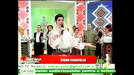 Sirma Granzulea - Mandru busuioc (Seara buna, dragi romani! - ETNO TV - 12.03.2013)