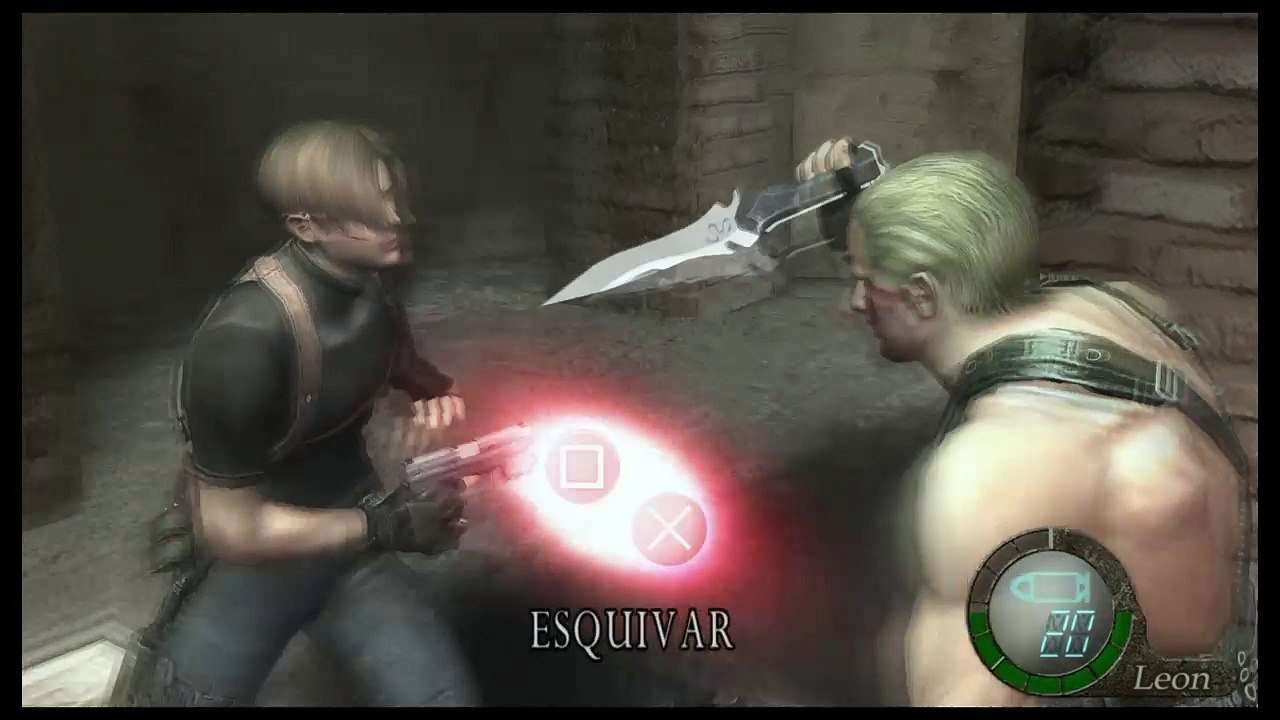 resident evil 4 Leon vs Krauser 2 HD PS4