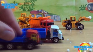Машинки мультфильм - Мир машинок - 16 серия: кабриолет, грузовичек, бульдозер, спецтехника.