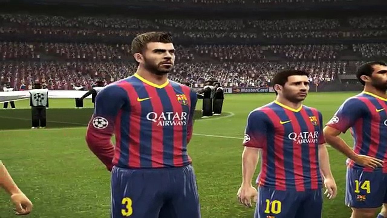 PES new UEFA Champions League FINAL FC Barcelona vs Real Madrid C.F.