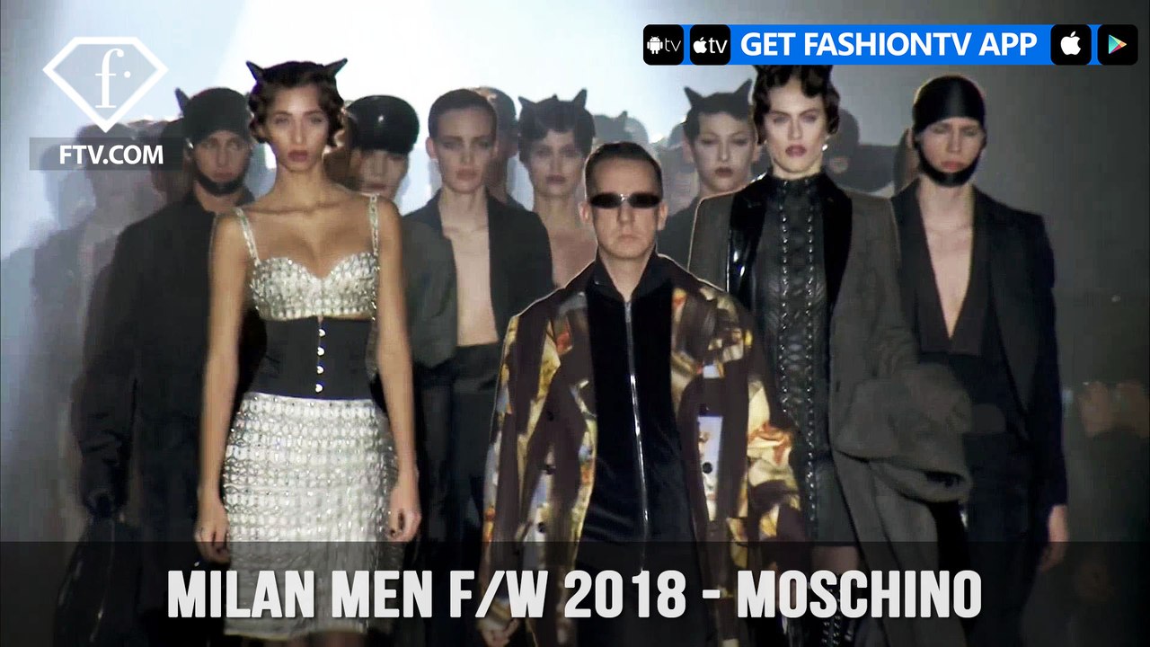 Moschino Milan Menswear Fashion Week with Mens Fall/Winter 2018 Collection | FashionTV | FTV
