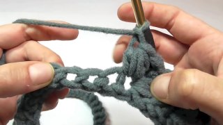 Loop häkeln mit v- Puff stitch - Büschelmaschen