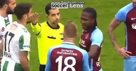 Tomas Hubocan Red Card - Konyaspor 1-2 Trabzonspor 21.01.2018