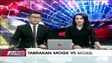 Tabrakan Moge vs Mobil di Kebayoran Baru