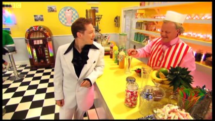 Gigglebiz Milkshake Jake had something with a bit of a kick in it