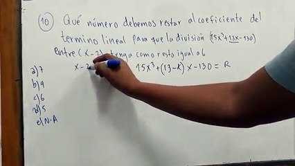 PSA 2018 UAGRM  BANCO MATEMATICAS PREG 10