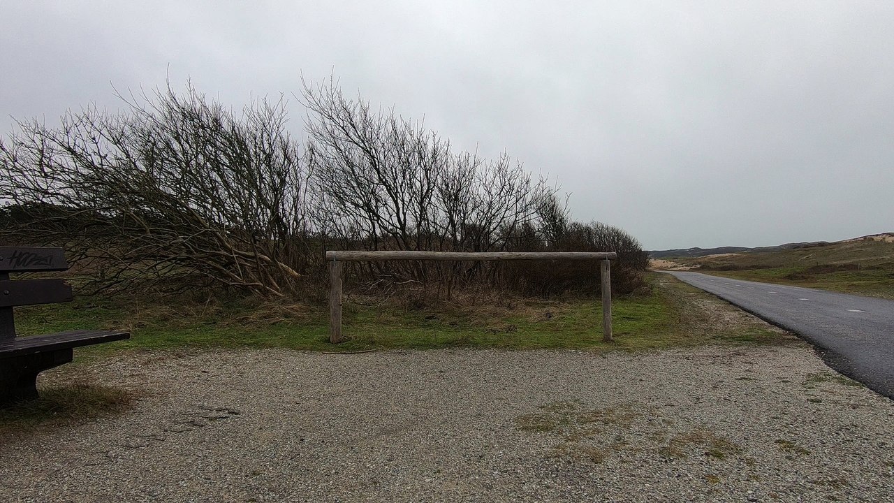 Parkour training Going under a wooden bar a couple of times