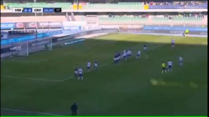 Andrea Barberis Awesome Free Kick Goal vs Verona (0-1)
