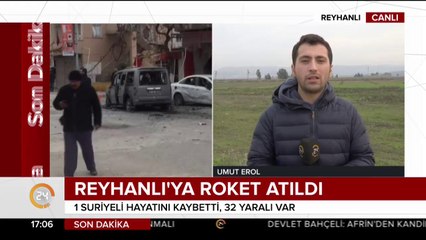 Reyhanlı'ya roket atıldı