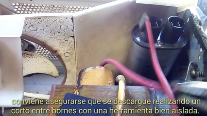 Capacitor de Horno de Microondas en cortocircuito