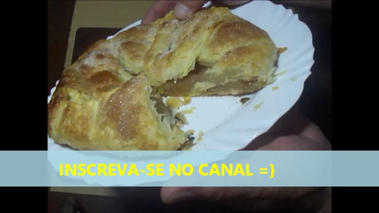 torta  folhada de  maçã - Apple pie