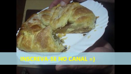 torta  folhada de  maçã - Apple pie
