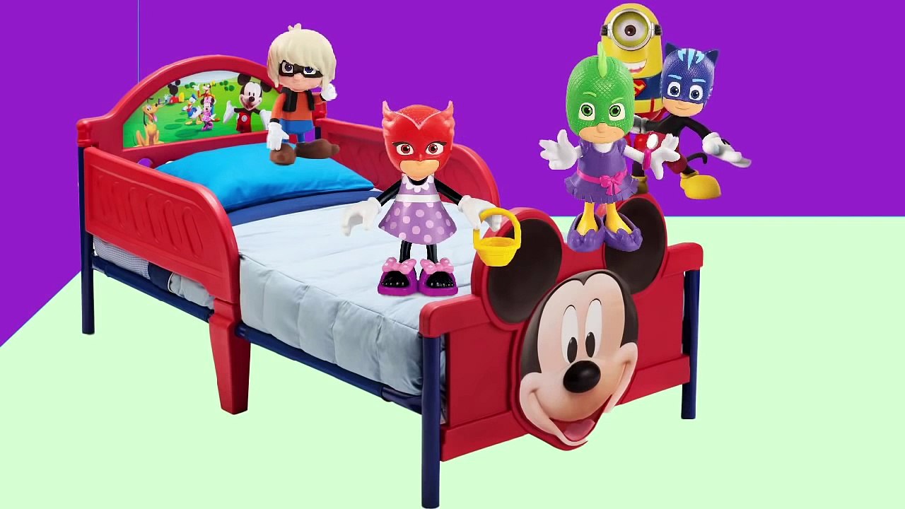 Mickey Mouse Clubhouse transforms to Super Mario Finger Family | PJ Mask Birthday, Paw Patrol, Moana
