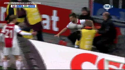 Скачать видео: Klaas-Jan Huntelaar Goal HD - Ajax 2 - 0 Feyenoord - 21.01.2018 (Full Replay)