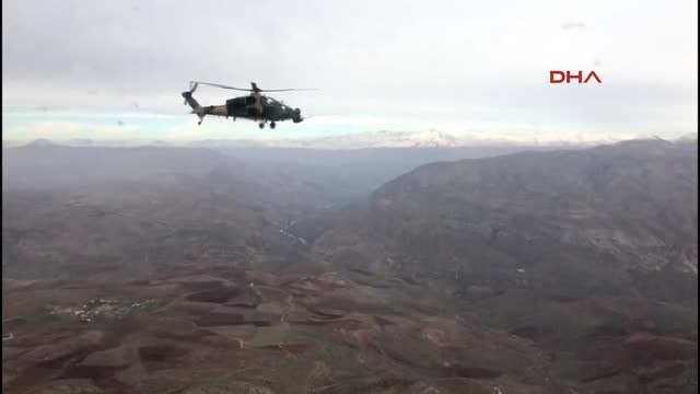Siirt-İçişleri Bakanı Soylu'ya Eruh'tan Bitlis'e Giderken Atak Helikopterleri Eşlik Etti