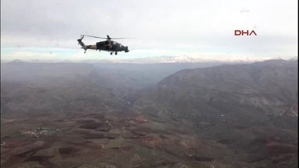 Siirt-İçişleri Bakanı Soylu'ya Eruh'tan Bitlis'e Giderken Atak Helikopterleri Eşlik Etti