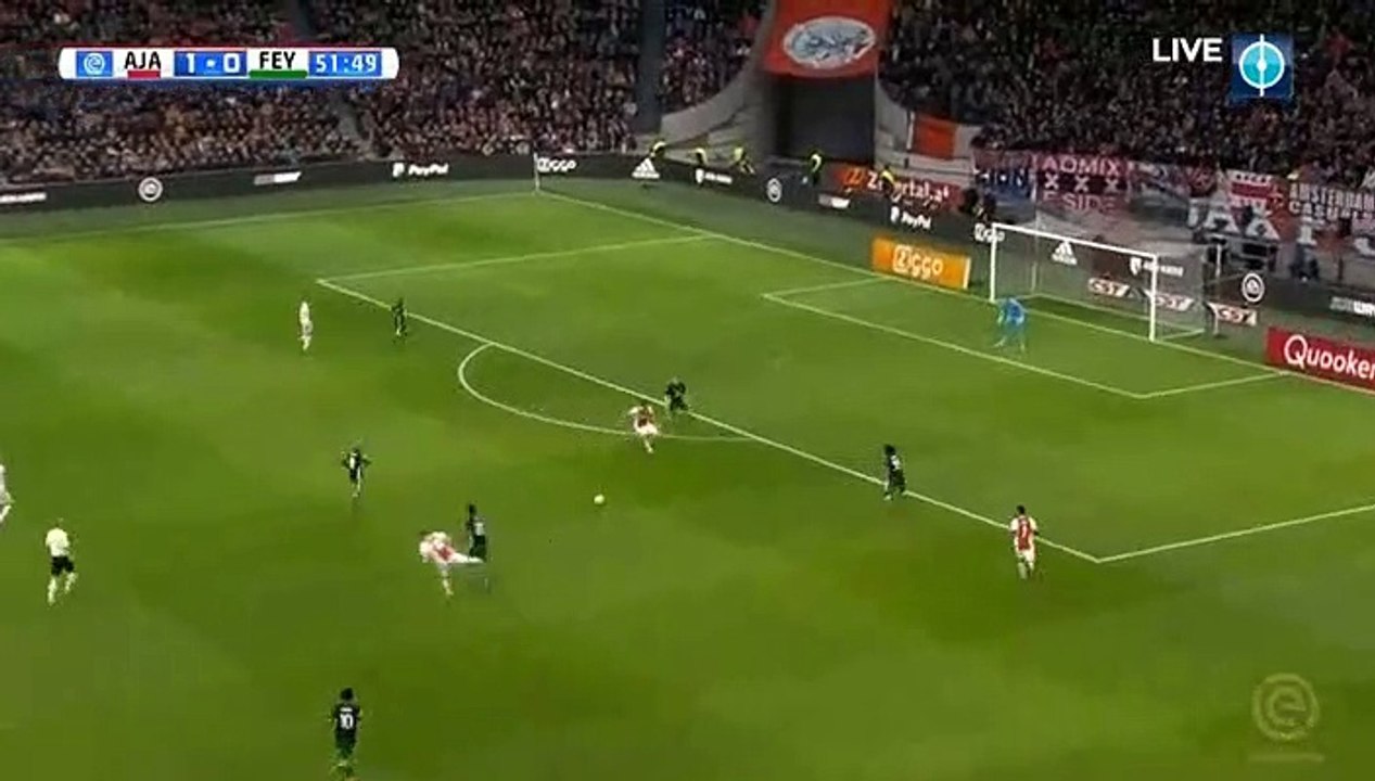 Ajax 2-0 Feyenoord Klaas-Jan Huntelaar Goal HD - 21.01.2018