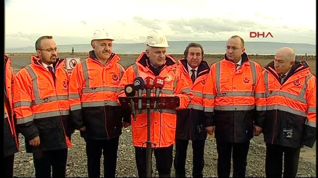 Çanakkale- Başbakan Yıldırım 1915 Çanakkale Köprüsü İnşaatının Gelibolu'daki Şantiyesinde Konuştu