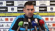 Conférence Jocelyn Gourvennec avant Montpellier Bordeaux par Girondins