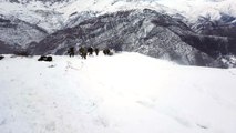 Bitlis'teki Çığ Bölgesinde İlk Görüntüler