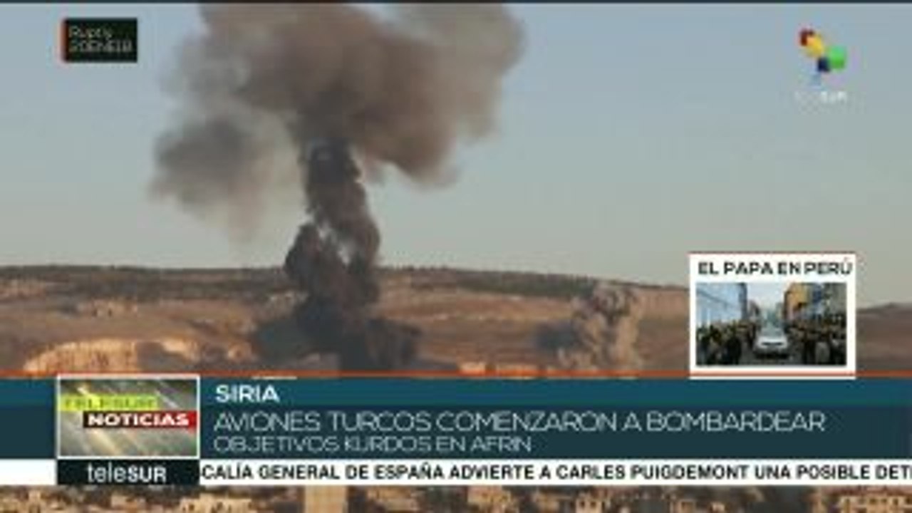 Fuerzas turcas inician ataques en Afrin contra...