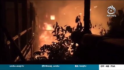 Breaking News : Fire broke out in Multan Sarafa market | Aaj News