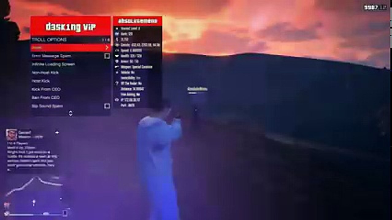 GTA 5 PC Online 1.42 Mod Menu - Absolute 1.0.5.1 w Internal Hack (Showcase)