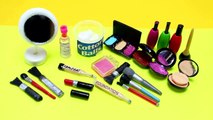  How to Make 100% REAL Miniature Makeup  Cosmetic Products - 10 Easy DIY Miniature Doll Crafts