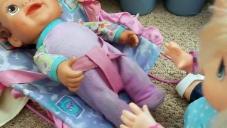 Baby Alive Kaylee Takes Care Of Twins Katelyn and Natalie!