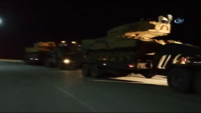 Öncüpınar Sınır Kapısı'ndan Suriye'ye Askeri Araç Sevkiyatı Yapıldı