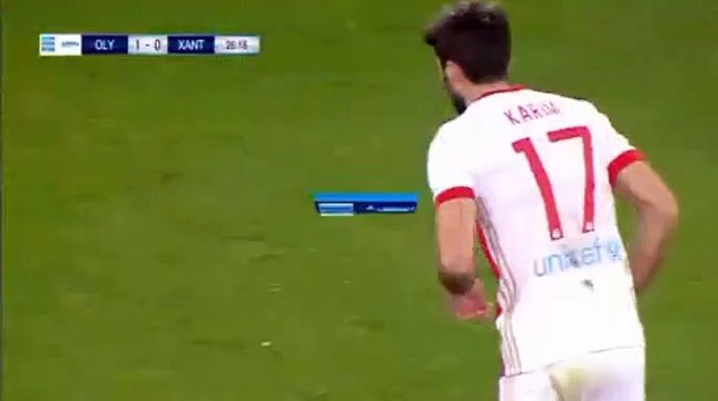 Karim Ansarifard Goal - Olympiakos Piraeus vs. Xanthi FC - 21.01.2018