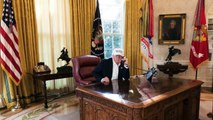 Trump Mocked On Twitter After White House Releases Photo Of Him 'Working' During Shutdown