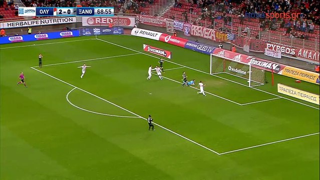 3-0 Το γκολ του Κώστα Φορτούνη - Ολυμπιακός vs Ξάνθη - 21.01.2018 [HD]