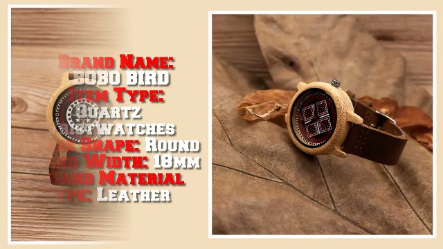 BOBO BIRD Brand Women Bamboo Watches - Ladies Wristwatches