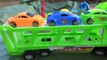 Baby Studio - mother truck transport cars passing lake | trucks toy