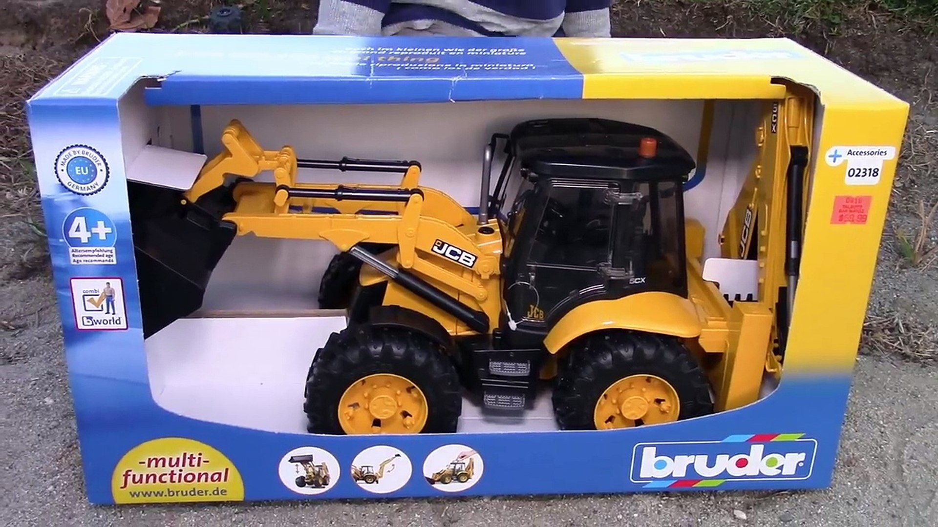 Bruder Toy Trucks for Kids - UNBOXING JCB Backhoe - Dump Truck, Tractor  Loader, Bulldozer - video Dailymotion