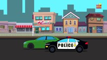 Police Car | Fire Truck | Ambulance | Coloring Book | learn colors | colors song