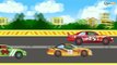 Racing Cars with Fire Trucks, Police Car - Emergency Vehicles. Trucks & Cars Cartoons for children